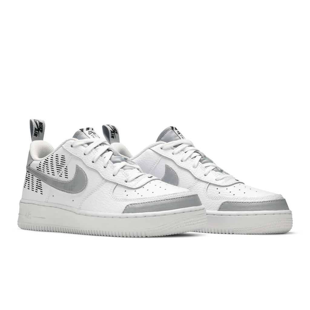 Nike Air Force 1 LV8 2 Grade School 'White Wolf Grey' (Unisex) White / Wolf Grey Kids' Skateboarding Shoes BQ5484 100