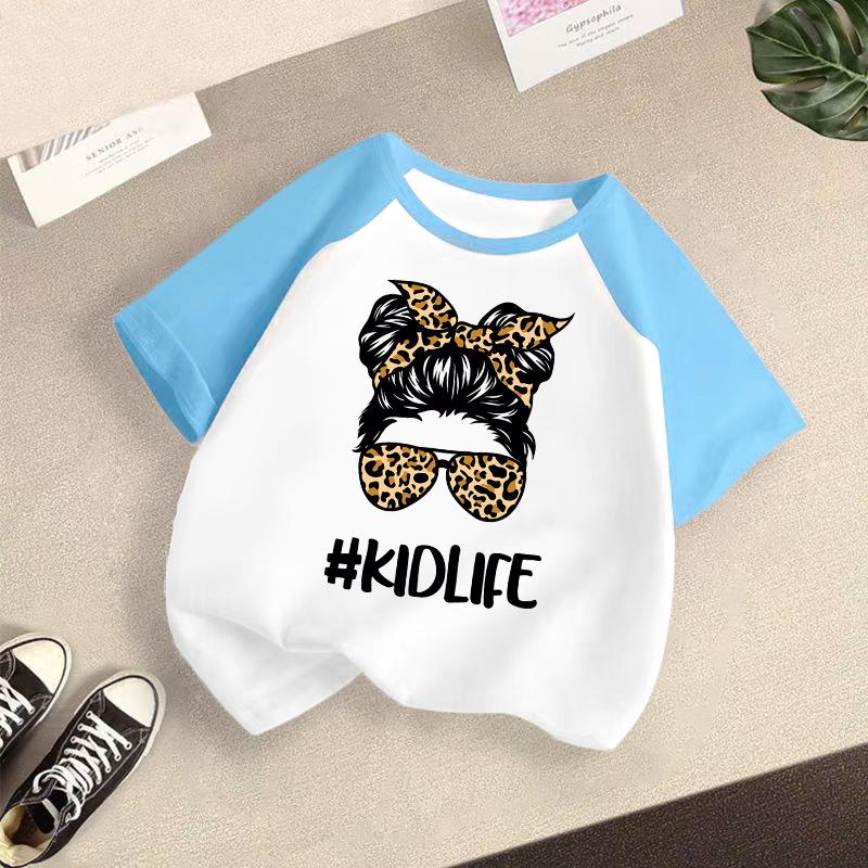 Children's Casual Short-sleeved T-shirt - Summer Girls' Fashion Top