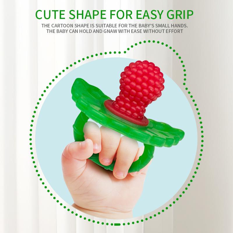 Cartoon Silicone Baby Teething Gel, Anti-Bite Baby Chew Teeth Stick, Teeth Stabilizer, Pacifier, Bite Fun