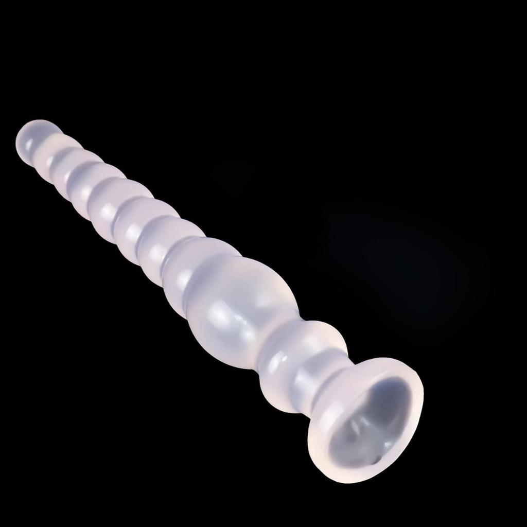 Hitasi Anal Anal Dildo for Long Dildo with Silicone Anal 9 Straight Dildo with Suction Transparent Anal Adult Toy for Men and 245mm Plug, Beginners,