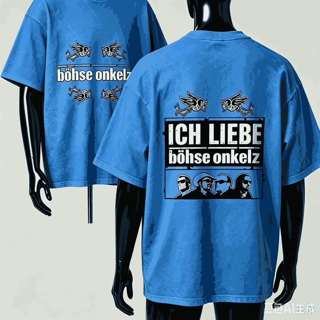 Bhse Onkelz Für Fan Geschenk T-Shirt Unisex Unisex Harajuku Oversized Unisex Kurzarm Streetwear Hohe Qualität Paare Klassisch Weich