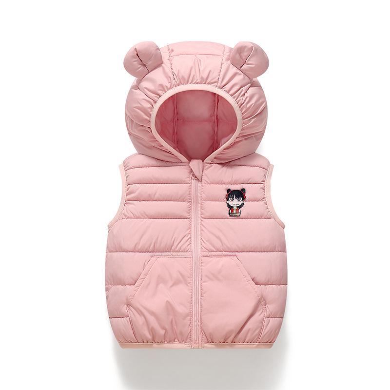 Kinder Leichte Daunen Baumwolle Kapuzenweste - Herbst/Winter Stil für Jungen & Mädchen