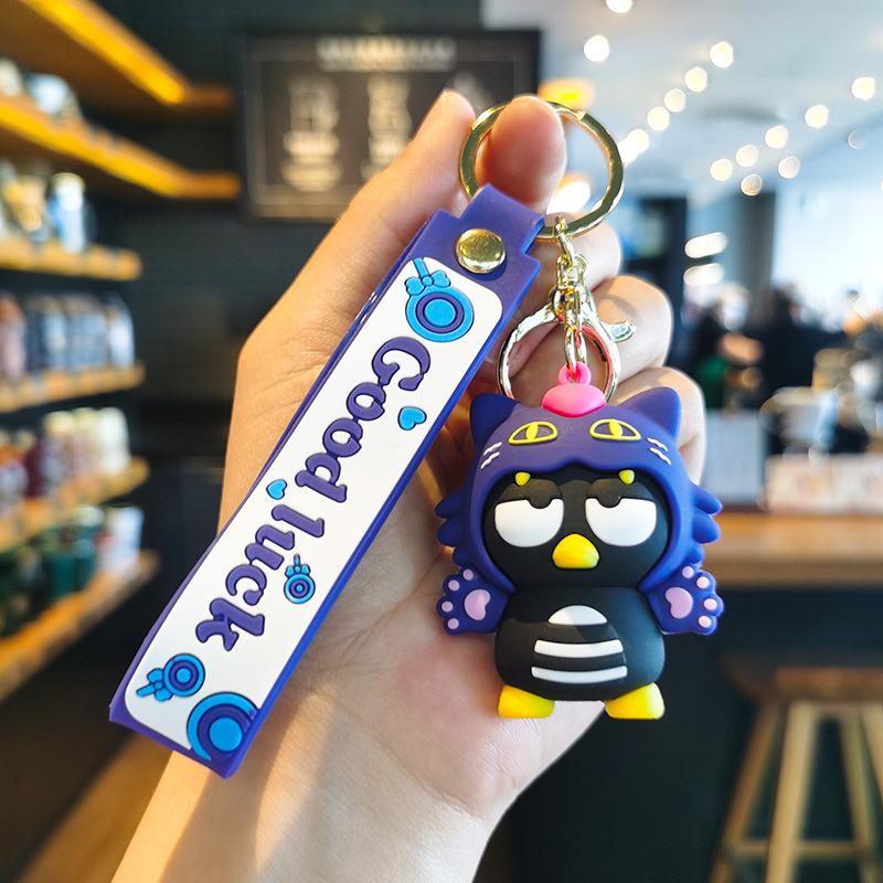 New Cute Cartoon Sanrio Keychain Hello Kitty Doll Kurorami Key Ring Schoolbag Hanging Ring Cute Personalized Gifts Y2k Fashion