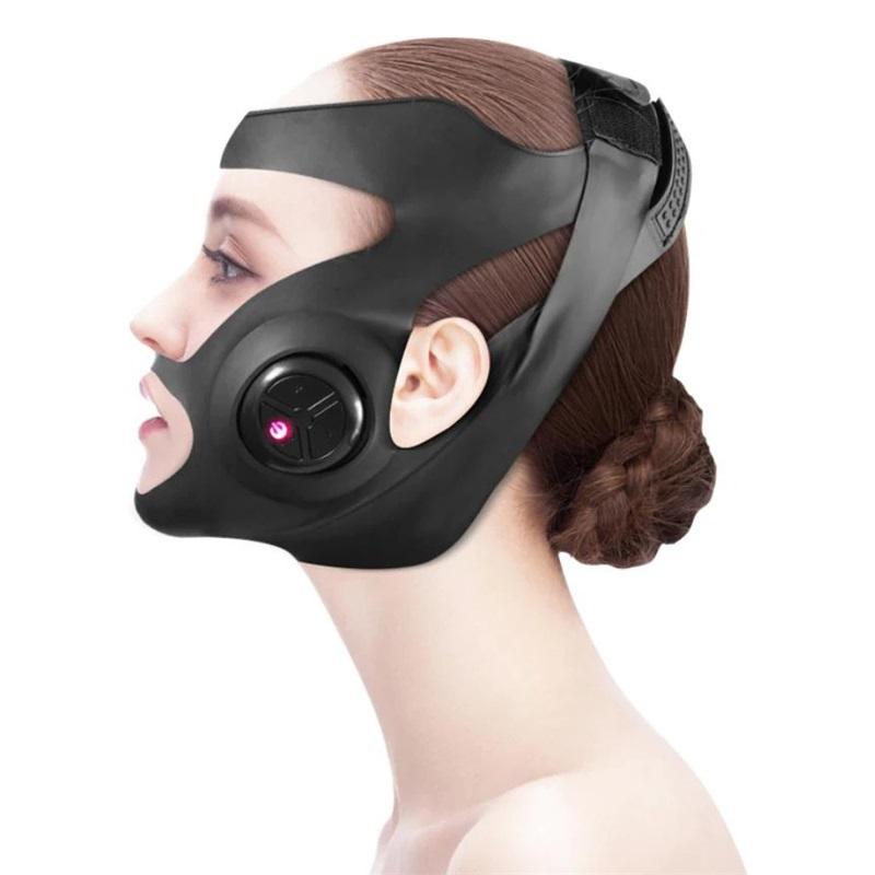 Face Massager V-Face Lifting Belt Vibrate Photon EMS Massage Shaping Slimming Double Chin Reducer V-Line Chin Cheek Lift Up