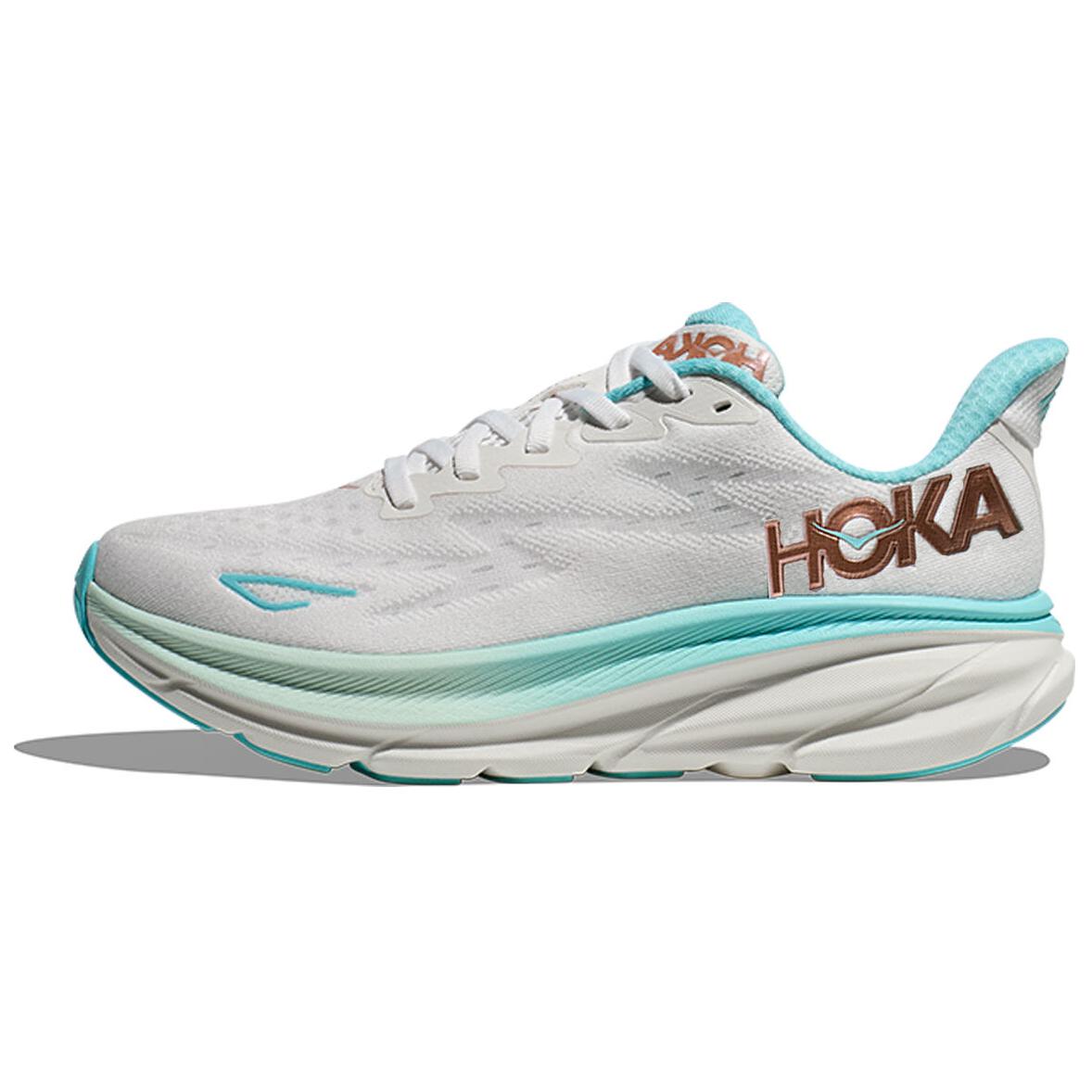 

HOKA Clifton 9 Морозный Розовый Золотой Женские Кроссовки Белый 1127896-FTRS 40