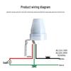 220V LED Street Light Sensor Waterproof Control Switch