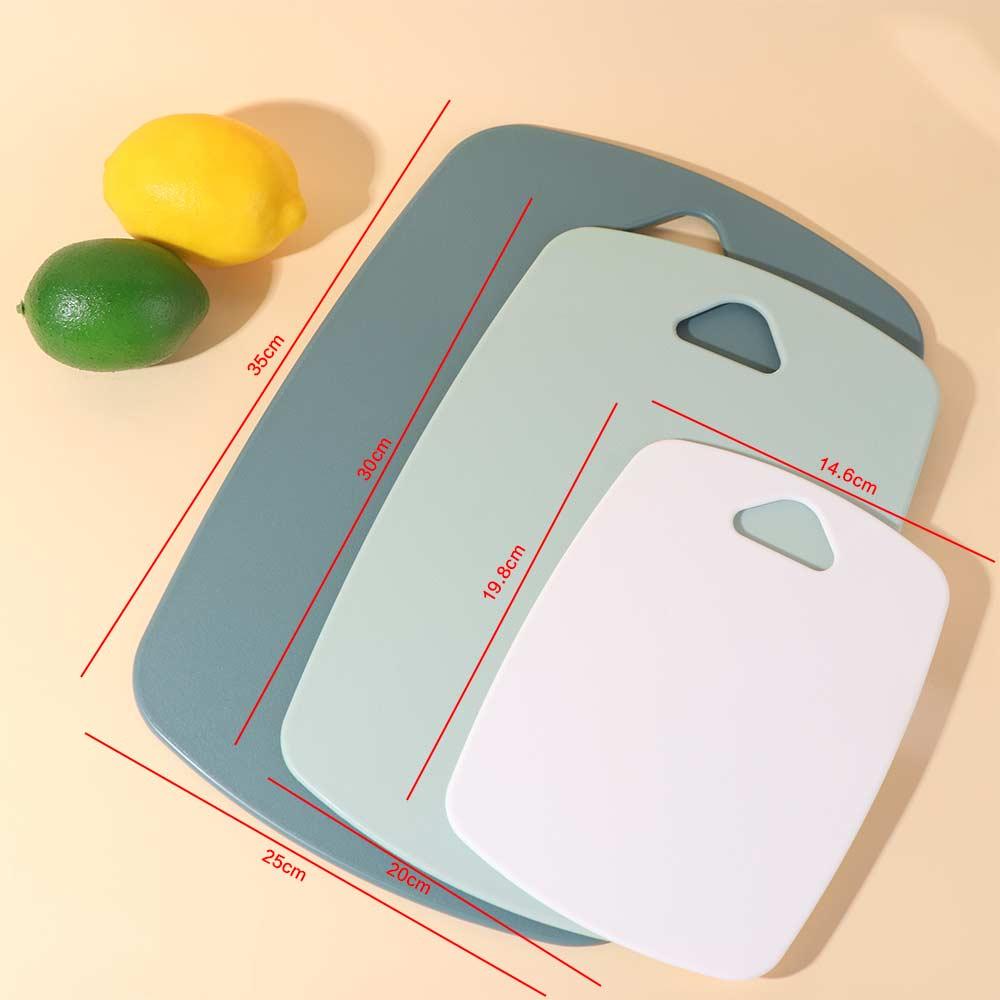 3PCS/SET Thick Double Sided Cutting Board Odor-Resistant Chopping Board PP Cutting Board for Meat