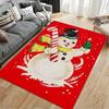Snowman Christmas Carpet Design suitable as a non-slip mat for the living room or bedroom sofa