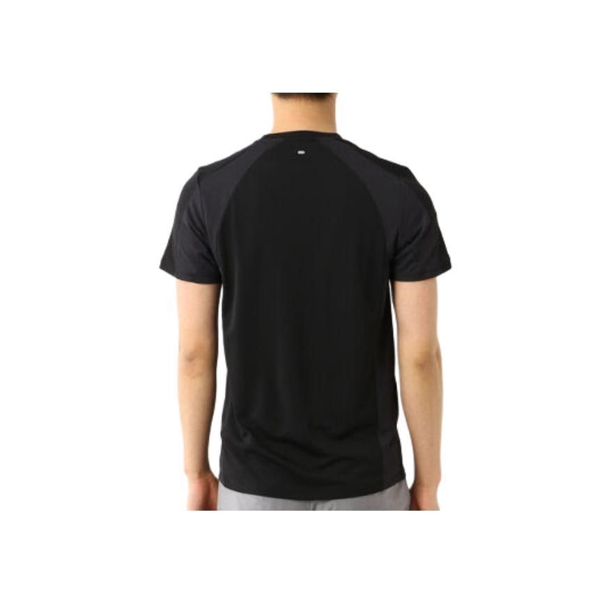 adidas Heat Rdy Reflective Logo Color Block Running Tee Men Tops Black GK4301