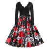 BITCED Fashion Autumn Winter Long Sleeve V-Neck Casual Dresses