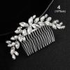 Romantic Hair Jewelry Pearl Leaves Tiara Headpiece Hair Combs Bridal Clips Flower Hair Pin