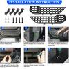 Z8 Metal Front Door Storage Box Pockets Fit Jeep Wrangler JL JLU 4XE 2018-2024 & Gladiator JT -2024 Interior Door Side Ert Organizer Molle Panels