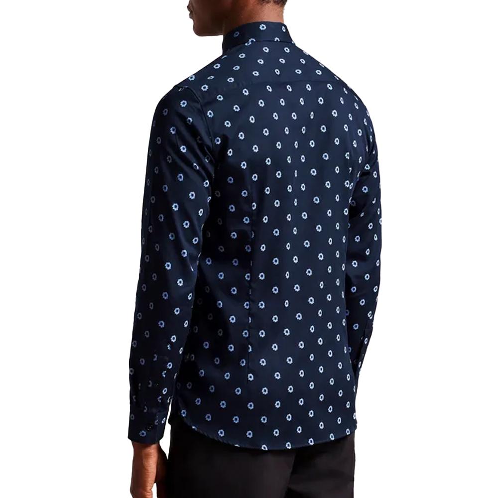 Ted Baker Mens KYME Ditsy Floral Long-Sleeved Shirt