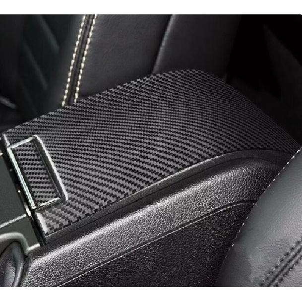 Carbon Fiber Center Console Armrest Box Cover Fit For Ford Mustang 2009-2014