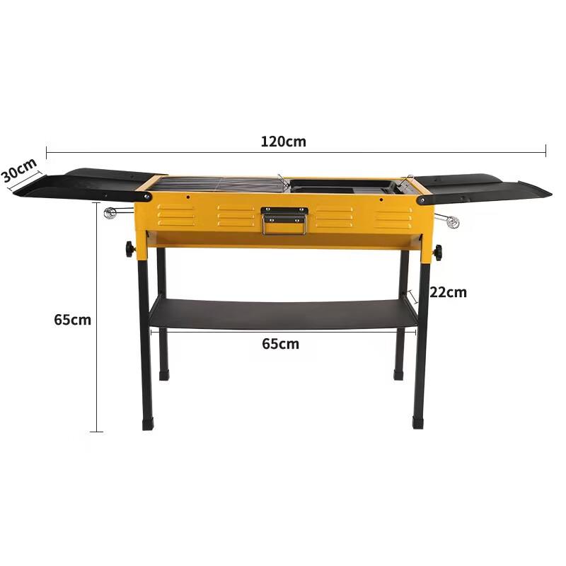 Zhi Shi Outdoor Folding Dual-Use Charcoal BBQ Grill