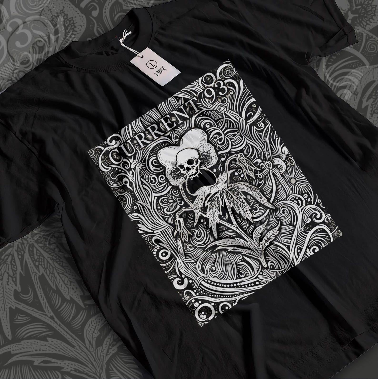 Current 93 Shirt, Neofolk Industrial Band Tee, David Tibet Occult Art T-Shirt, Apocalyptic Folk Experimental Music Merch 4XL