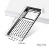 Salon Grade Nail Art Tool Disinfectings Tray Steel Build Spacious Interior Antisilp Base for Safe Sterilizations Tray
