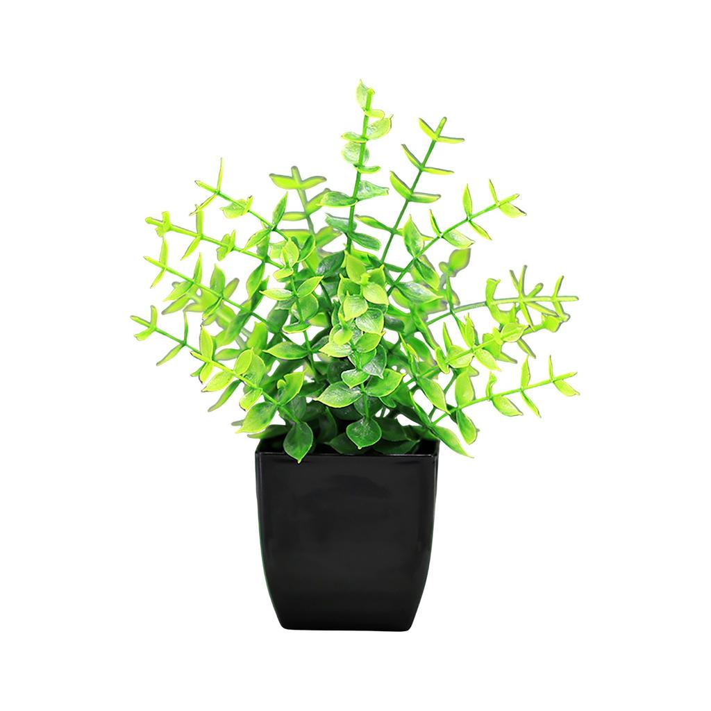 Simulation Green Plant Potted Ornaments Plant Combination Indoor Desktop Ornaments Simulation Artificial Flower Plant Bonsai