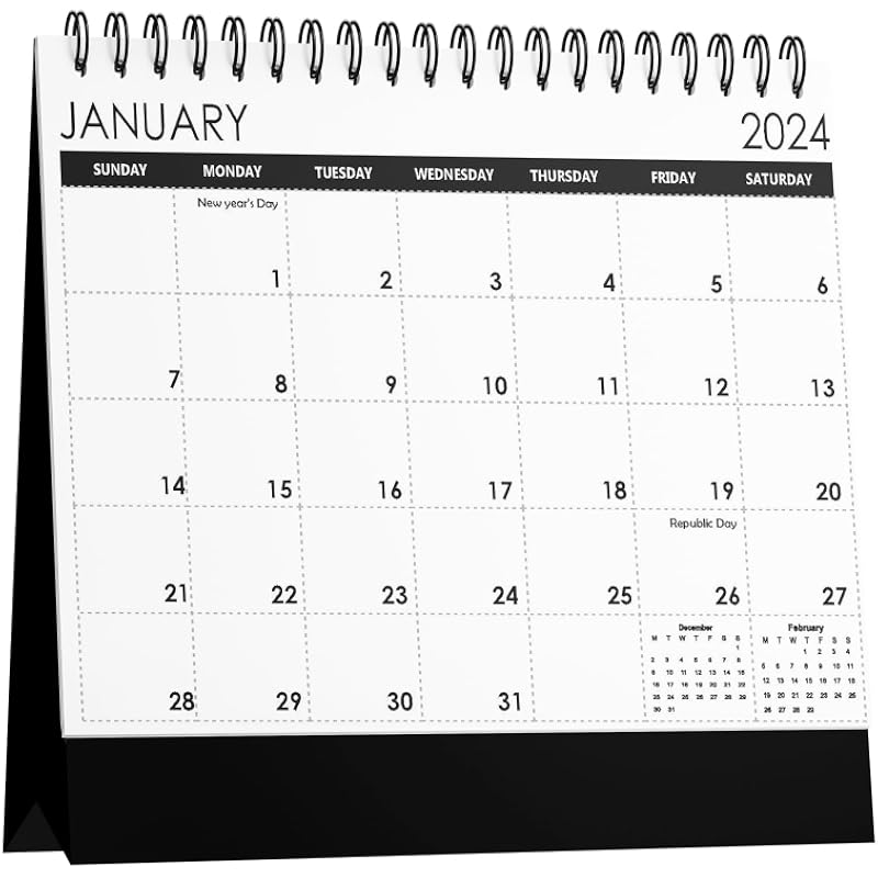 Accuprints Planner, Organizer & Reminder Desk 2020 Calendar for Desk for Office Home Table Kids All Year Students School