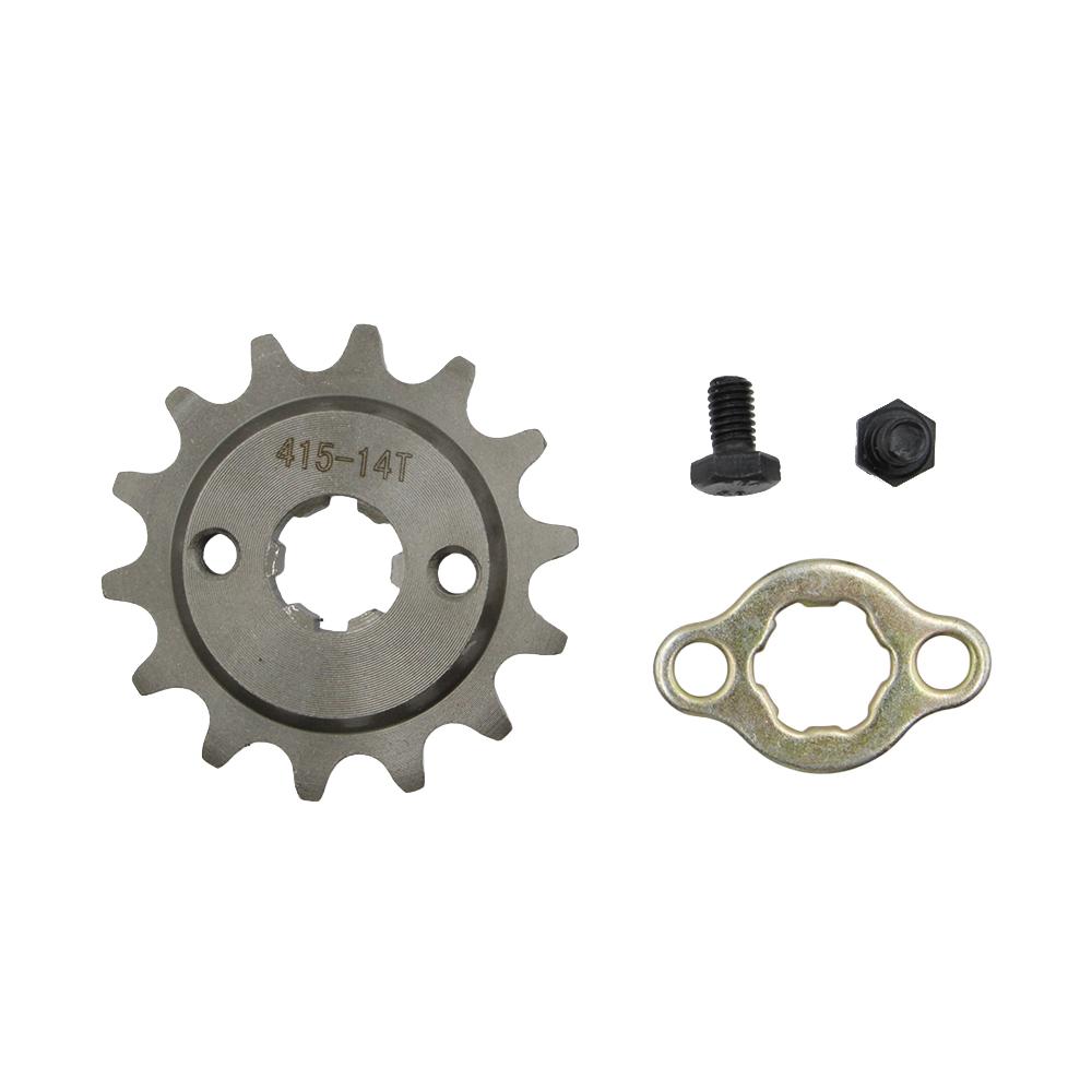 Motorcycle Front Engine 415 Sprocket 14T 15T 16T 17T- 17mm Transmission Gear for Motocross ATV Quad 14T