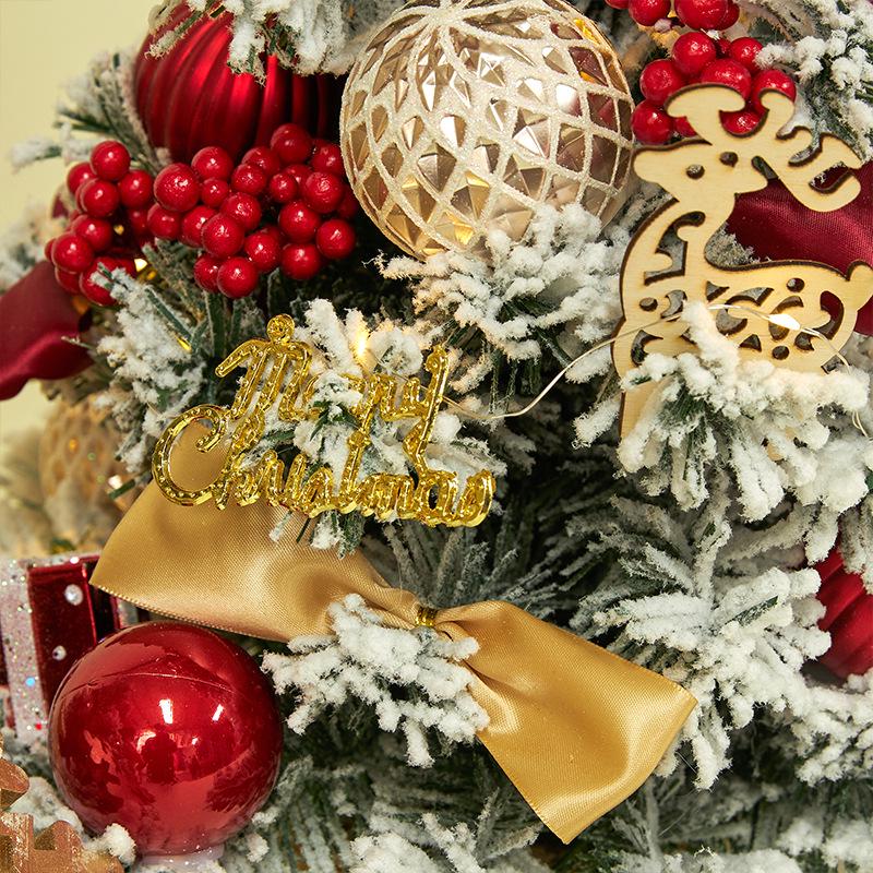 Compact 0.6m Christmas Tree Decoration Set for Home & Desktop