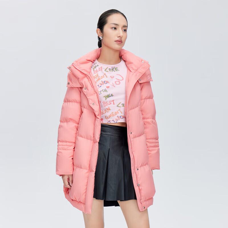 

Aililai 2025 Женская дизайнерская куртка с капюшоном на утином пуху L (165cm)