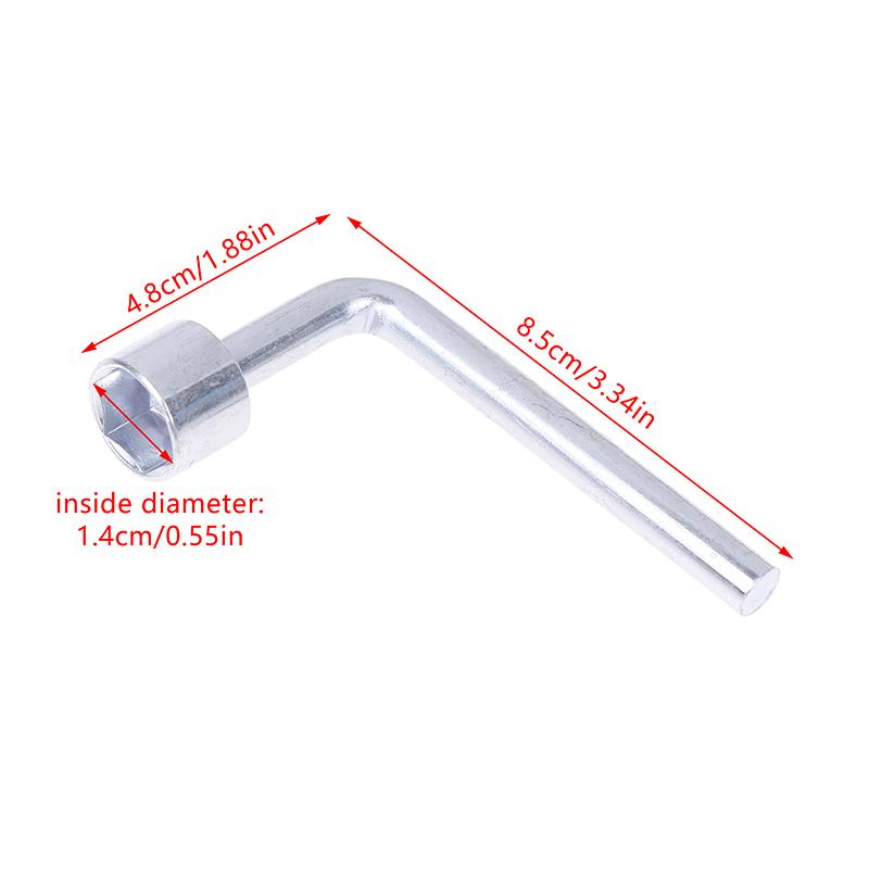 L-Shaped Socket Wrench Elbow 7-Shaped 6 7 8 10 12 13 14Mm Hex Key Hexagonal Mouth Steel Hand Tools Accessories