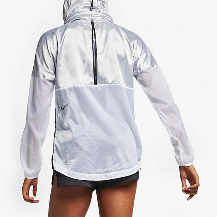 Nike Reflektierendes Panel Kapuzenjacke Damen Jacken Weiß AT1129-095