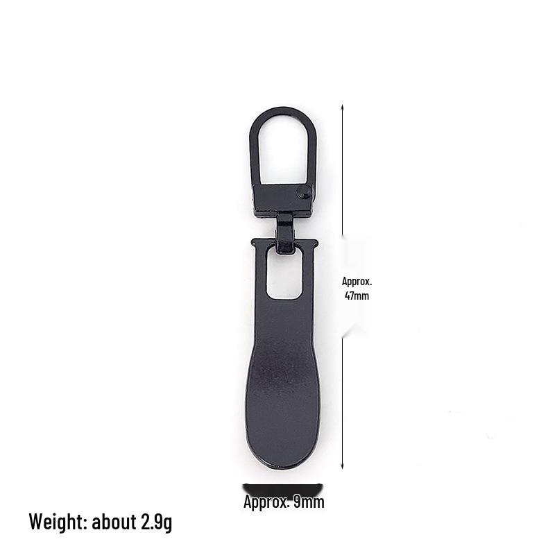Detachable Metal Zipper Pull Tab Accessory for Bags, Shoes, and Clothes Repair