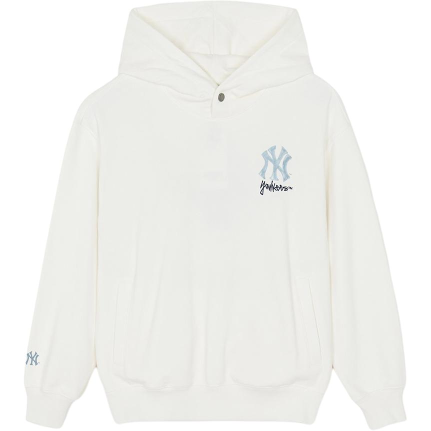 MLB Sweatshirts Unisex New York Yankees/Ivory Hooded Moderate Regular 3AHDB0461-50IVS L