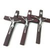 1 Stück Handgefertigtes Holzkreuz Christus Statue Religiöses Gebet Handhaltendes Kreuz Anhänger