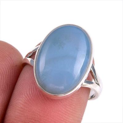 Natural Owyhee Opal Gemstone 925 Solid Sterling Silver Jewelry Ring Size 8 W1y27
