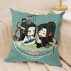 MMo DDao ZZu SShi Cushion Cover Soft Plush Fabric DoubleSided Printed Sofa Cushion Cover for All Seasons Home Decor Gift
