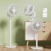 Fan DC Motor New Model 3D Circulator 3D Automatic Airflow Living Room Fan with Remote Control Airflow Adjustment 6 Blades Height Adjustable 3D