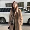 Women Winter Casual Warm Parka Jacket Solid Outwear Coat Fur Overcoat