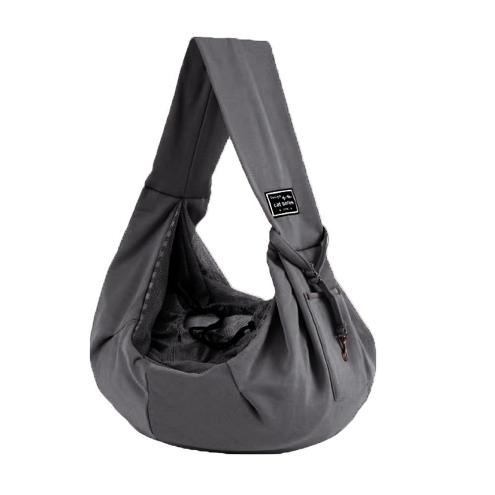 "Tragbare faltbare Katzentasche: Atmungsaktive Umhängenetztasche zum Einkaufen und für Lebensmitteleinkäufe, geeignet für Haustiere bis zu 6 kg.