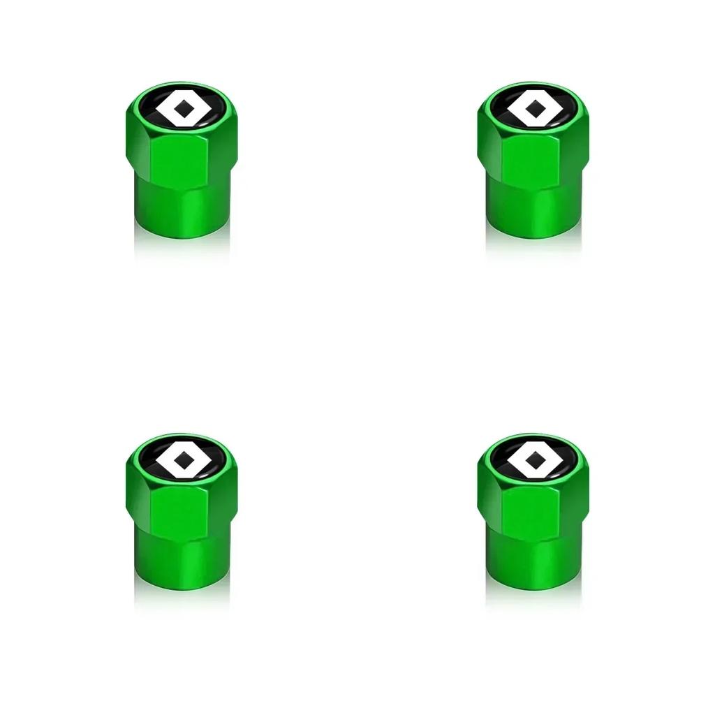 Hub Caps New 4Pcs Car Wheel Tire Valve Caps Air Stem Covers Accessories For Renault RS Megane 2 3 Twingo Clio Talisman Captur Tr