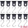 Durable Camping Awning Hooks Clips Racks with S Hooks Outdoor Exterior Parts for RV Camper Caravan Travel