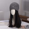 Ins Hollow Knitted Hat Women's Autumn and Winter New Warm Wool Hat Showing Face Small Versatile Cold Hat Headhat