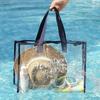 New Large Capacity Cosmetic Storage Bag Multi-functional Thickened PVC Makeup Bag Handheld Waterproof Swimming Bag Travel