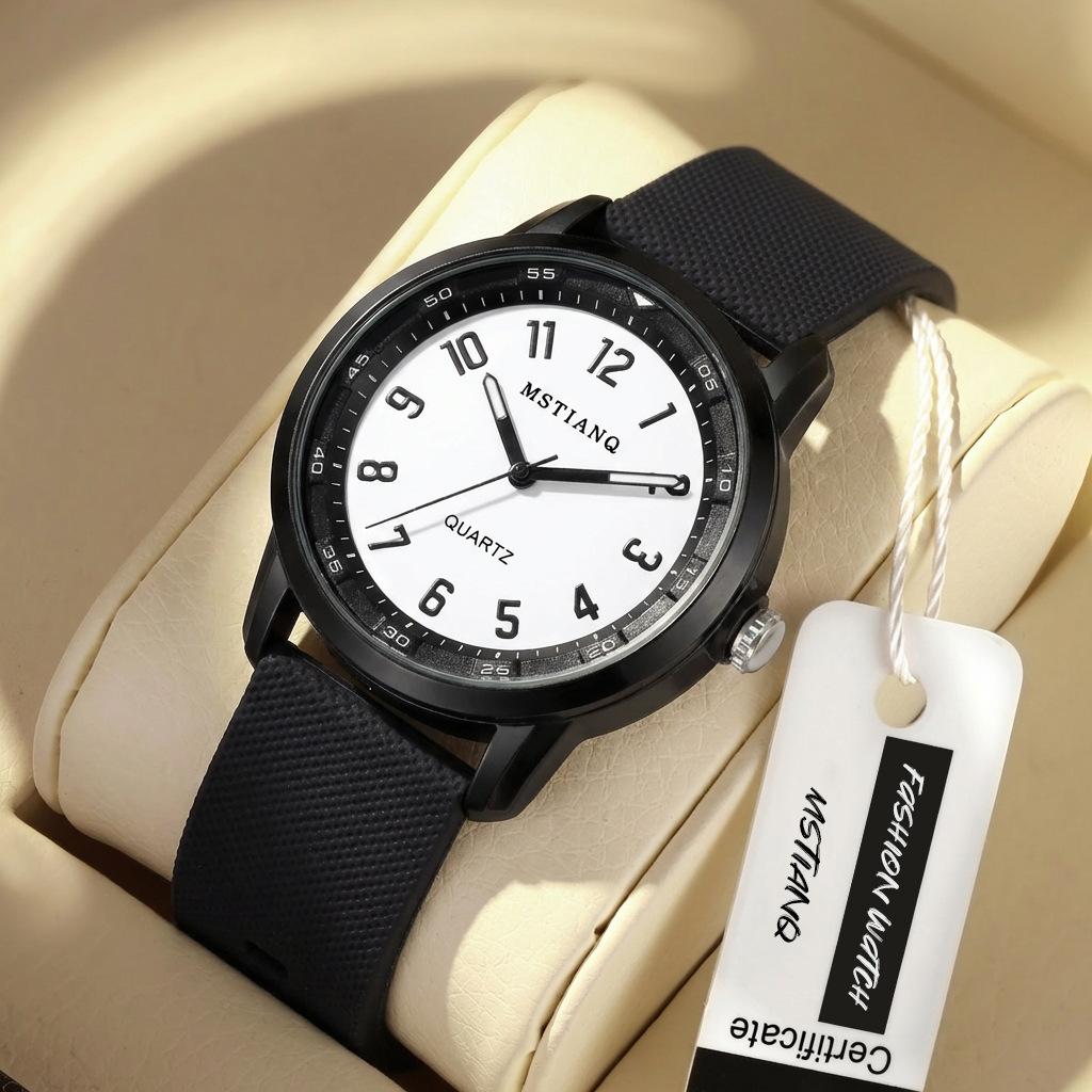 Exam-Specific Watch, Simple And High-Value Student Civil Servant, Junior High School Student, Waterproof And Silent Quartz Watch белый