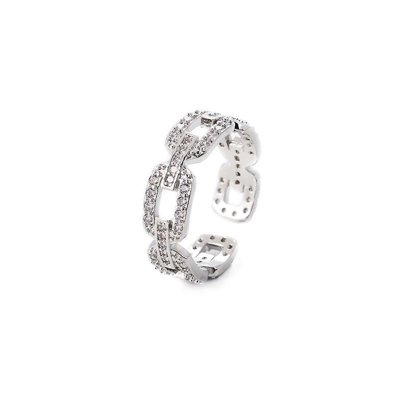Gold-Plated Zircon Retro Ring for Women - European & American Style Index Finger Accessory