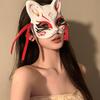 Fox Spirit Matchmaker Elegant Ancient Style Half Face Masquerade Mask