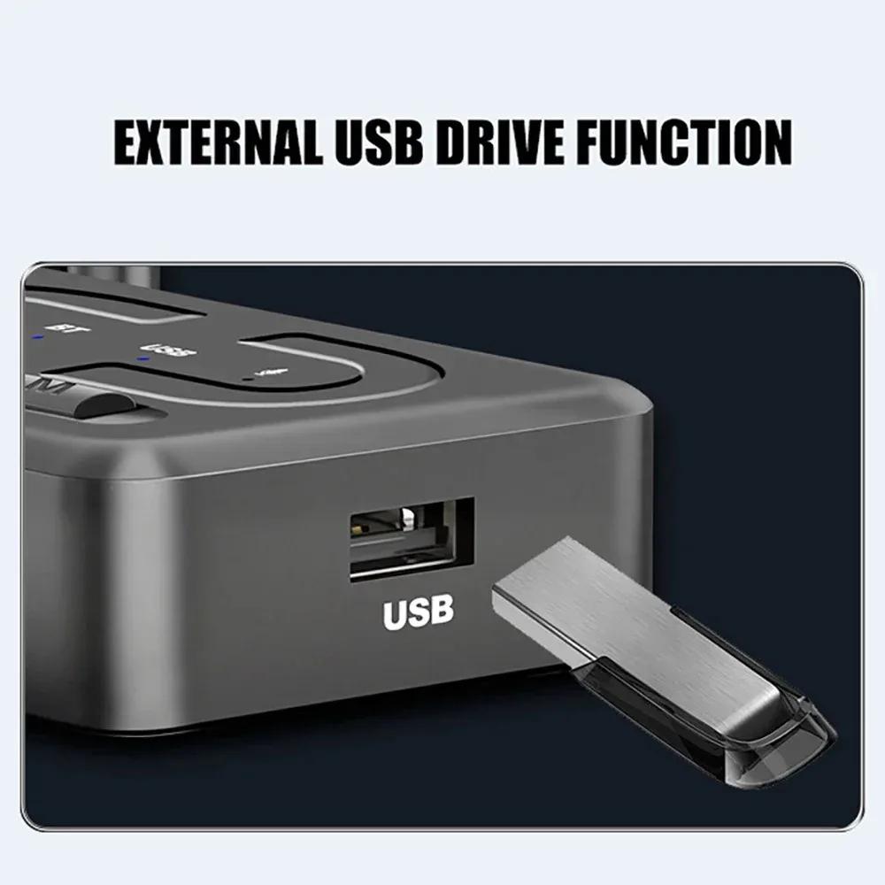 Wireless Audio Adapter Bluetooth 6.0 Receiver RCA 3.5mm AUX Jack Stereo Music Wireless Adapter Support U-Disk Playback Car Kit