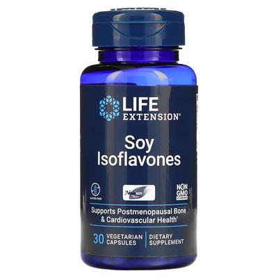 Soy Isoflavone, Strong Absorption Into the Body, 30 Vegetable Capsules