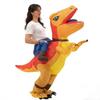 Halloween aufblasbares Teufelsjäger Drache Velociraptor Kostüm mit Sonnenbrille