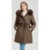Winter New Style Waist Slimming Plus Velvet Thickened Pie Jacket with Sleeves Removable Cotton Coat for Women