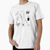 Halloween Patterns Gothic Drawings Premium T-Shirt M-2XL Gift,