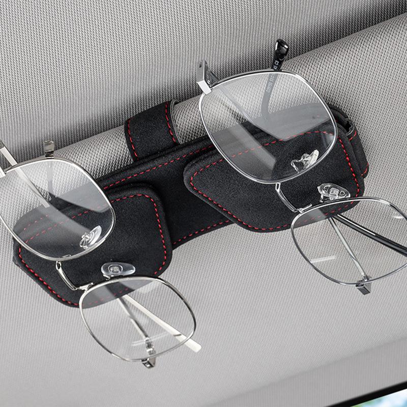 Car Sunglass Holder Eyeglass Holder Space-Saving Glasses Clip Glasses Hanger Clip Strong Magnetic Visor Accessories For