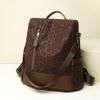 Leopardenmuster Rucksack Damen Reise Große Kapazität Anti-Diebstahl Rucksack Multifunktionale Umhängetasche